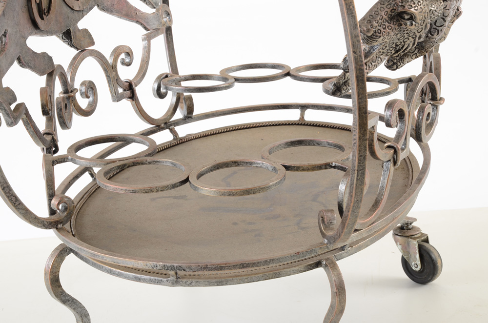 Janice Minor Iron Bar Cart for Neiman Marcus