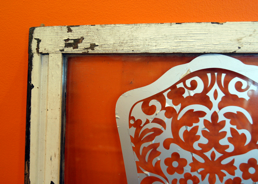 Vintage Reclaimed Window Frame and Pane