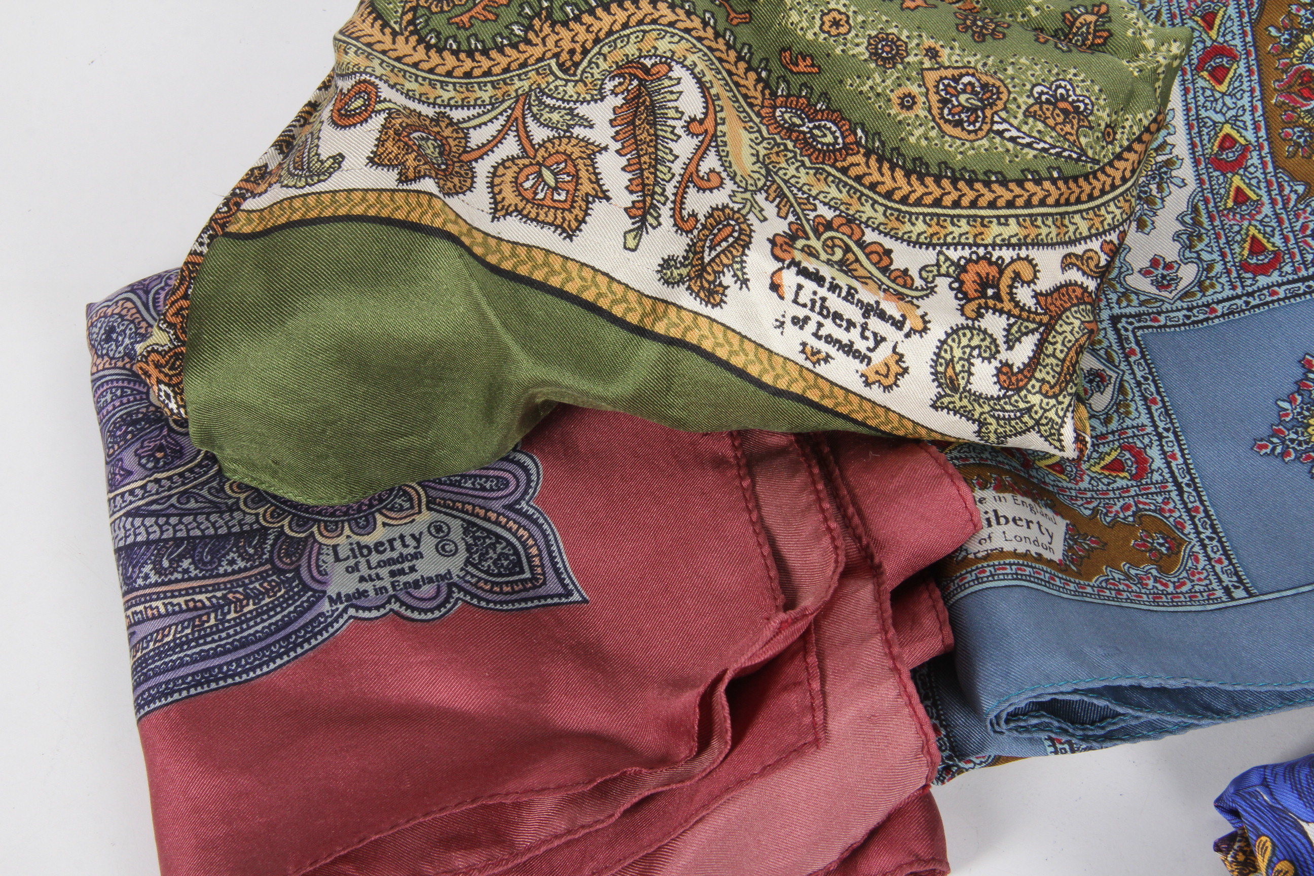 Four Vintage Liberty of London Silk Scarves and More