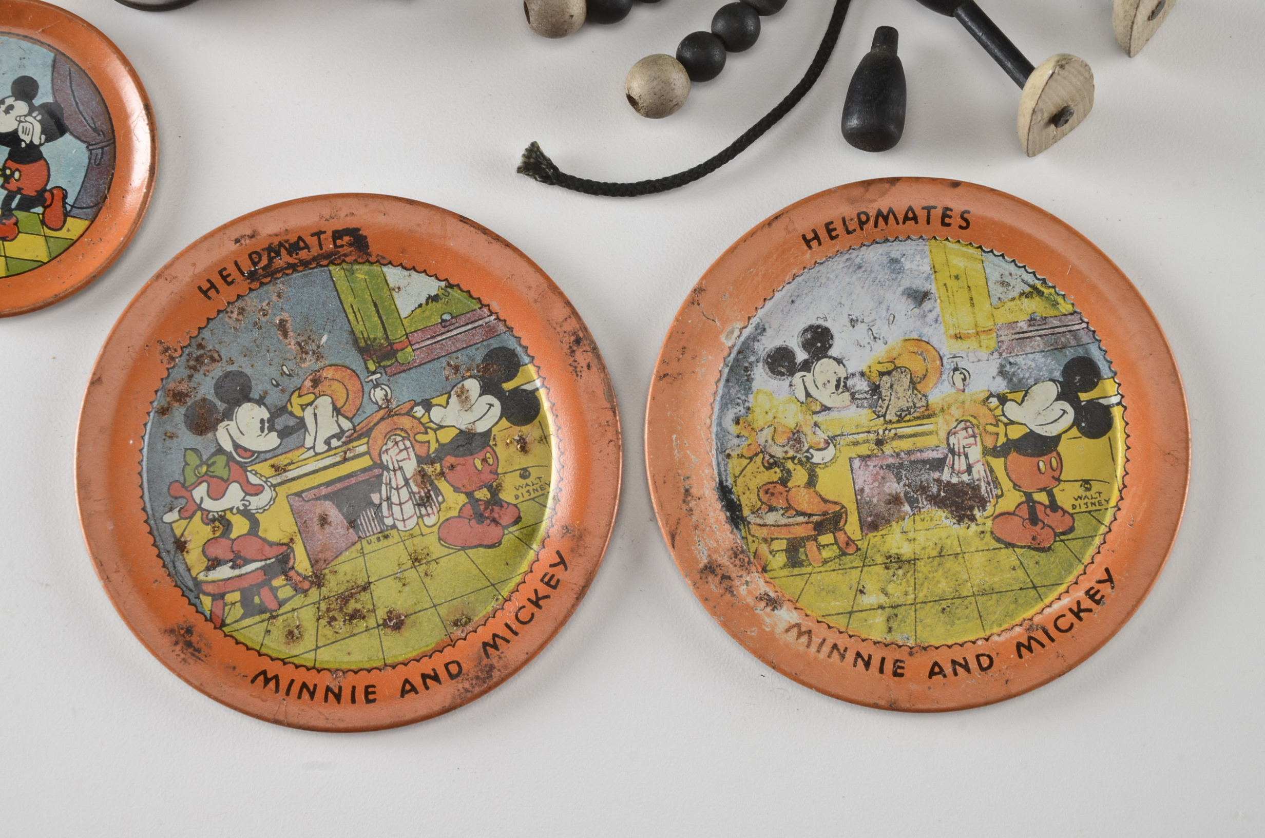 Walt Disney Mickey Mouse, Donald Duck and Jiminy Cricket Collectables