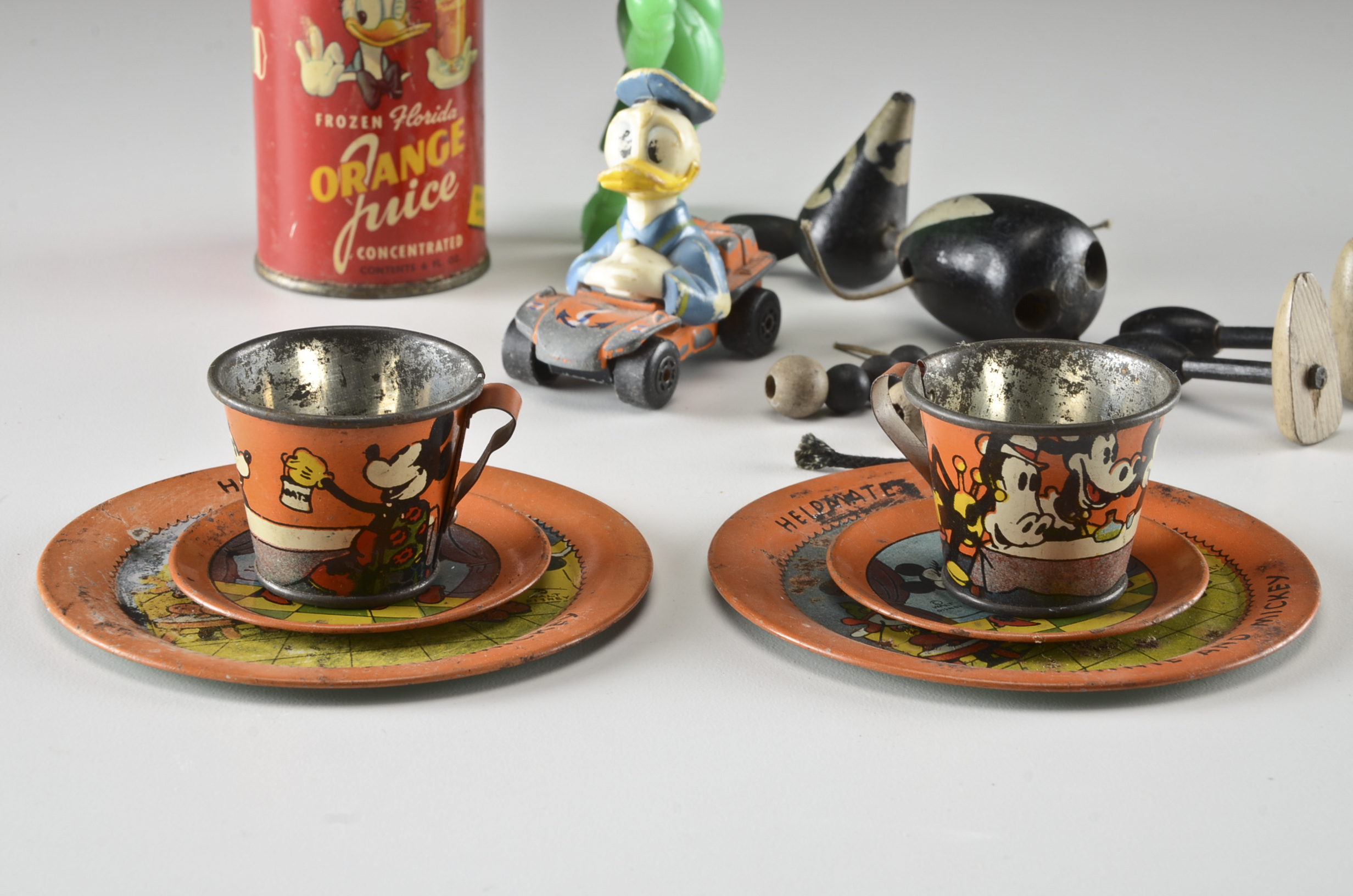 Walt Disney Mickey Mouse, Donald Duck and Jiminy Cricket Collectables