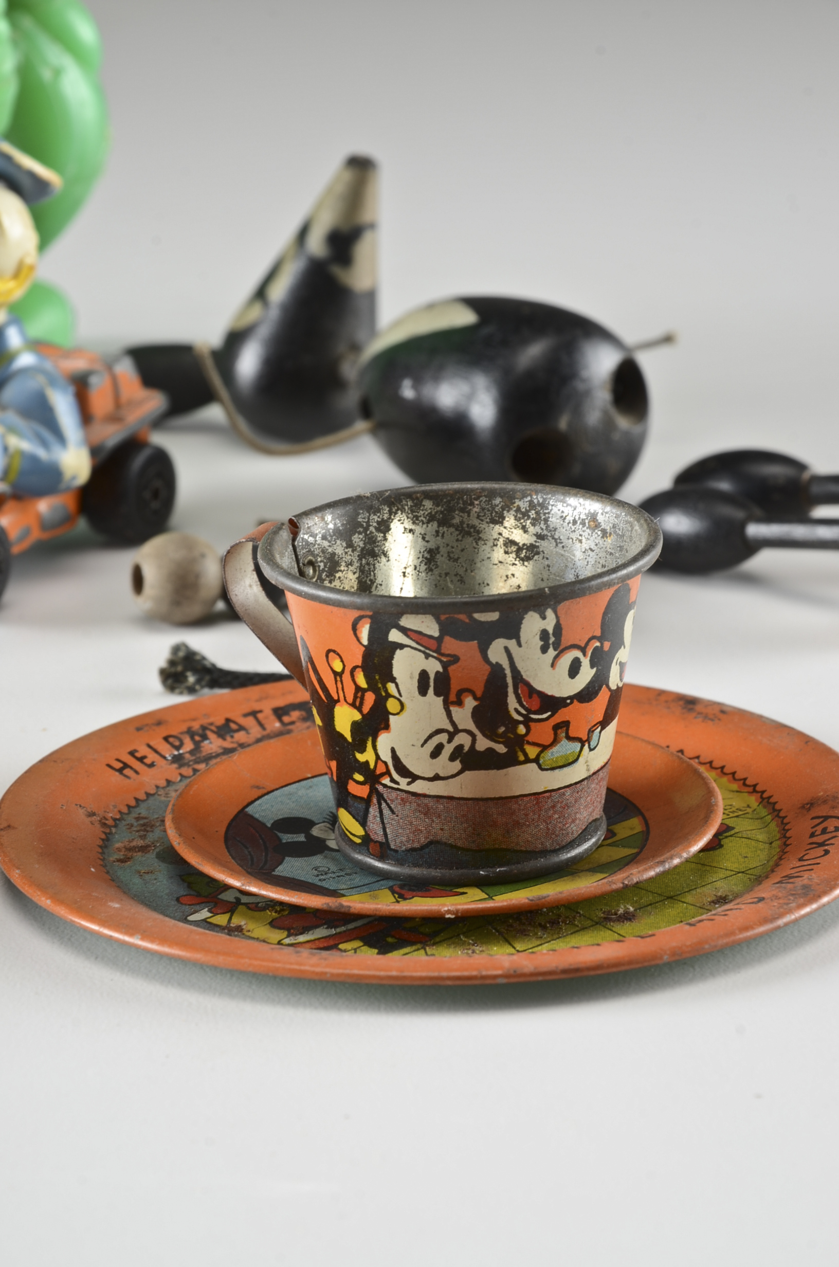 Walt Disney Mickey Mouse, Donald Duck and Jiminy Cricket Collectables