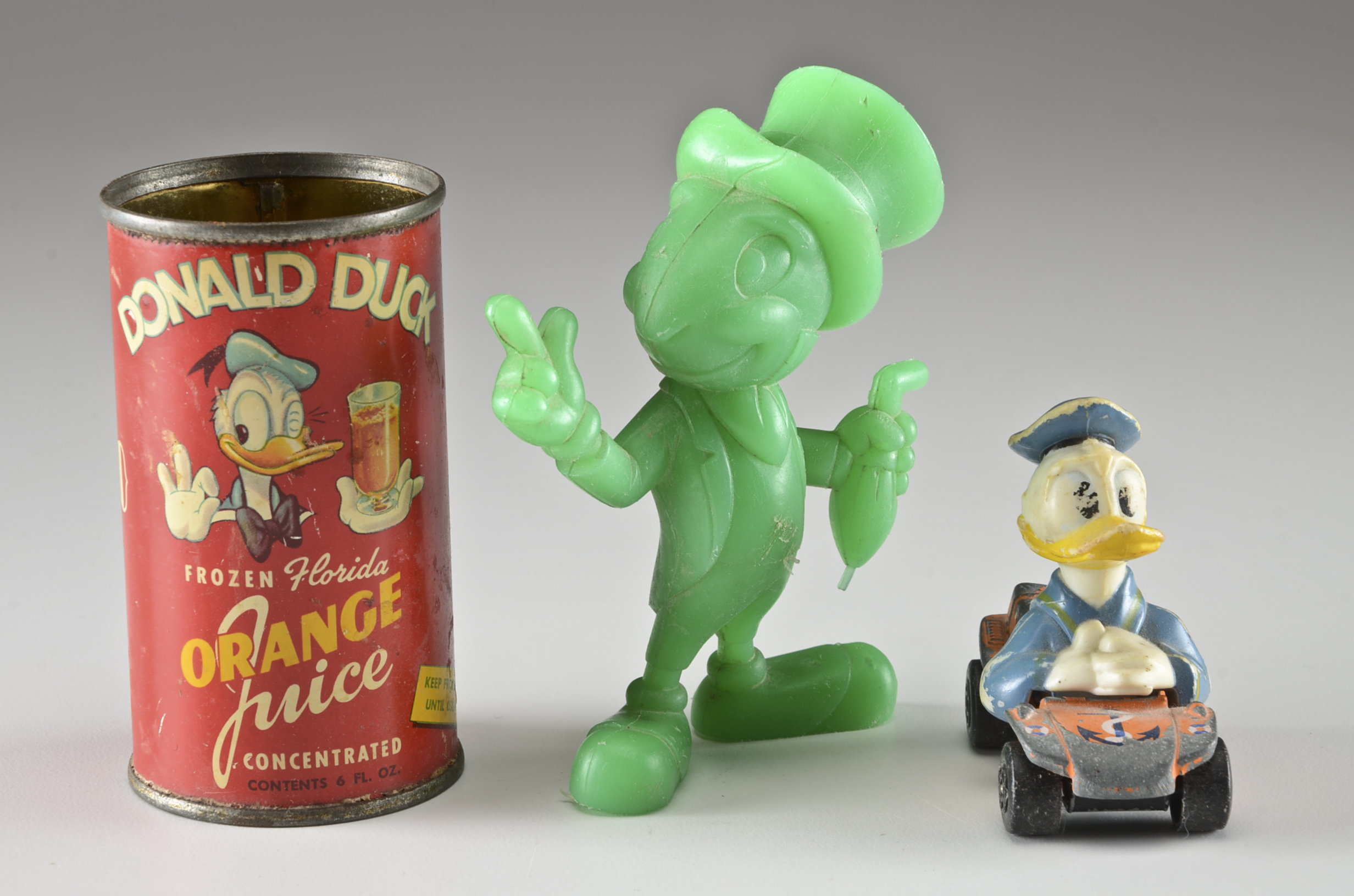 Walt Disney Mickey Mouse, Donald Duck and Jiminy Cricket Collectables