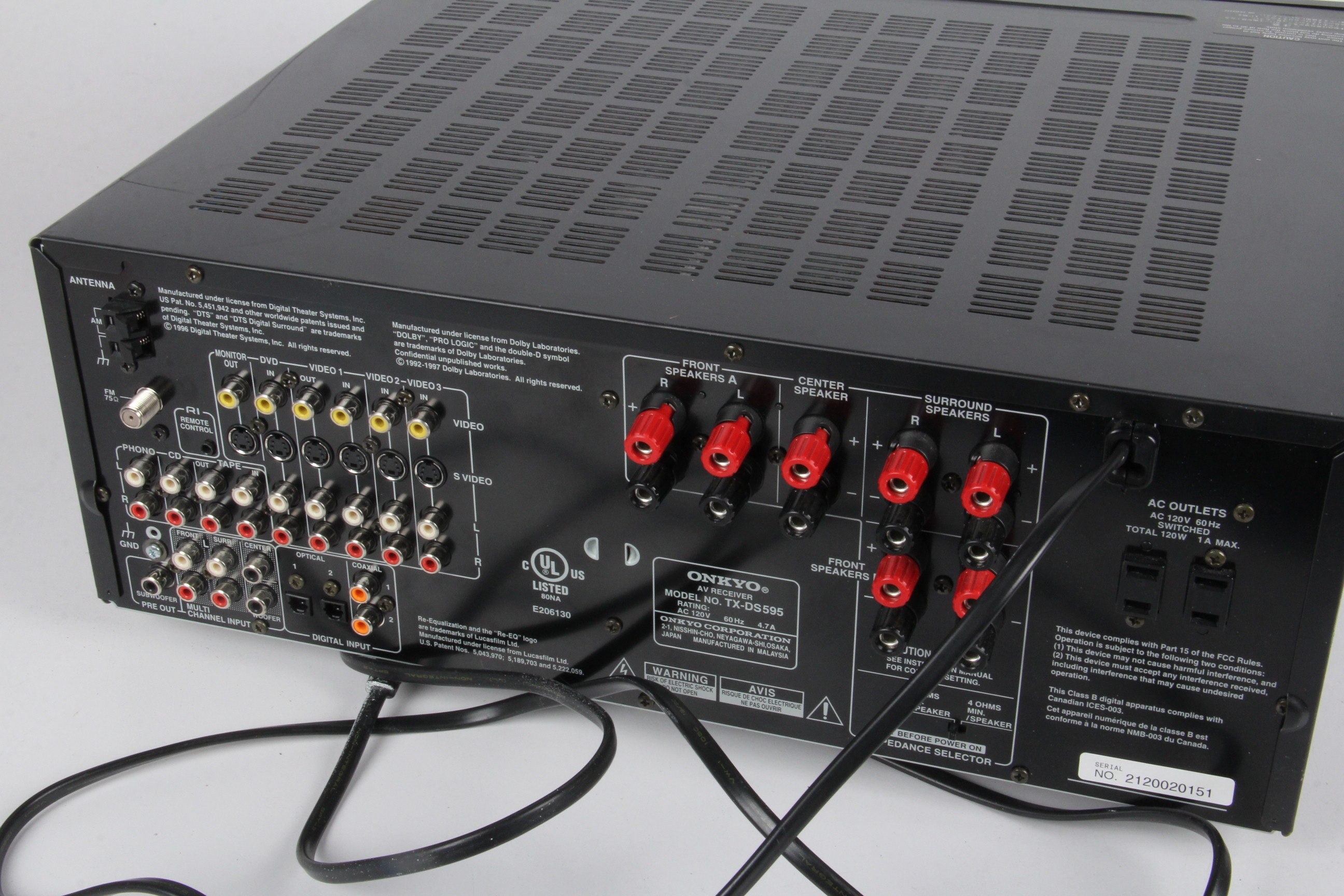 Onkyo TX-DS595 AV Receiver