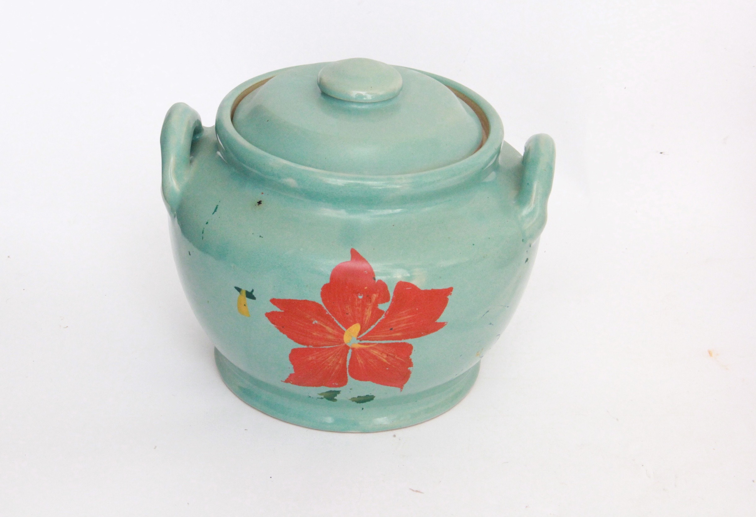 Vintage Floral Patterned Cookie Jars