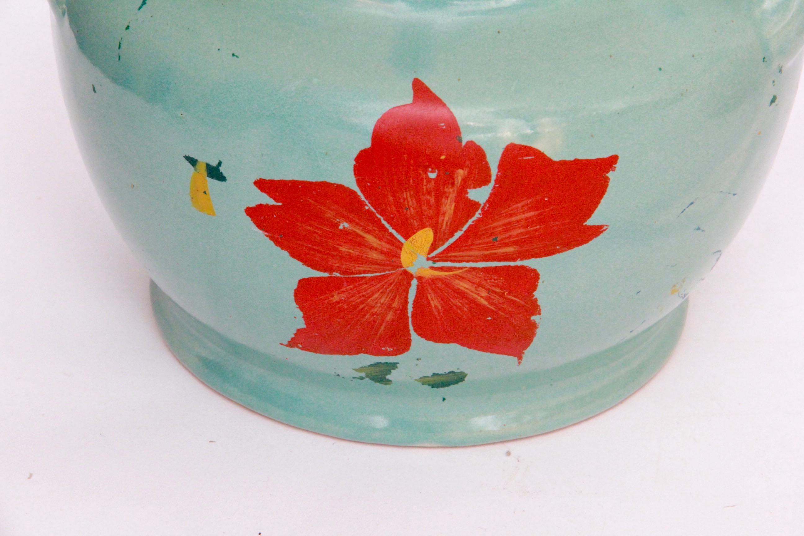Vintage Floral Patterned Cookie Jars
