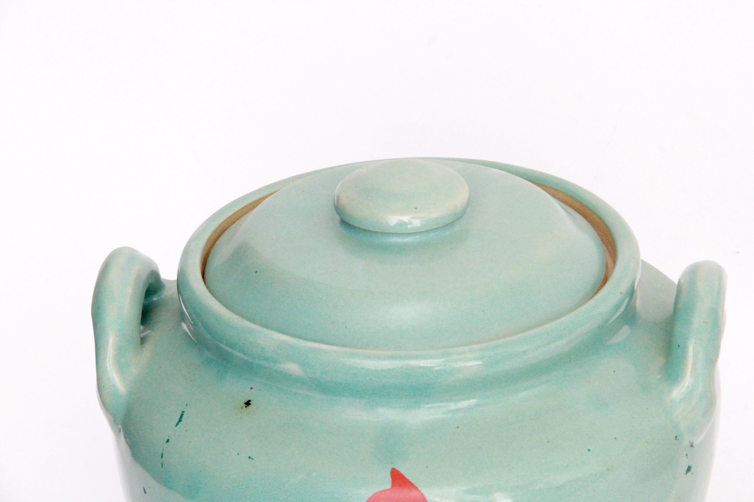 Vintage Floral Patterned Cookie Jars