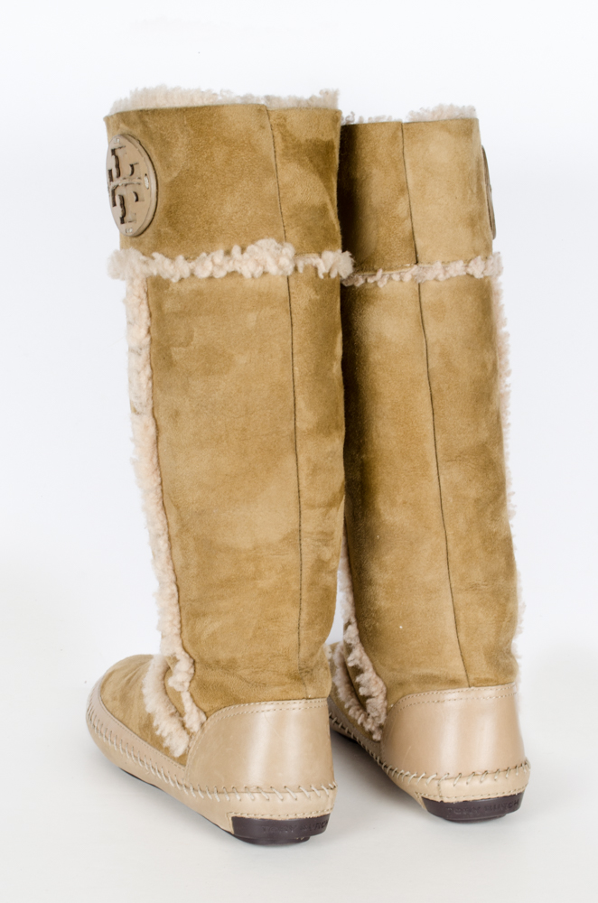 Tory Burch Shearling Boots Size 5.5