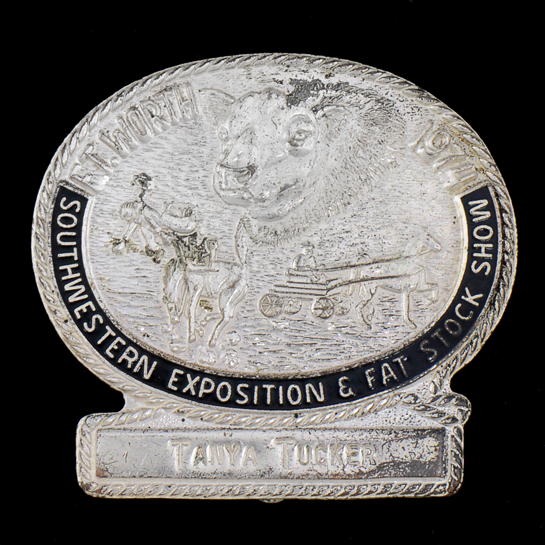 1974 Vintage Ft. Worth Southwestern Exposition & Fat Stock Show Tanya Tucker Pin