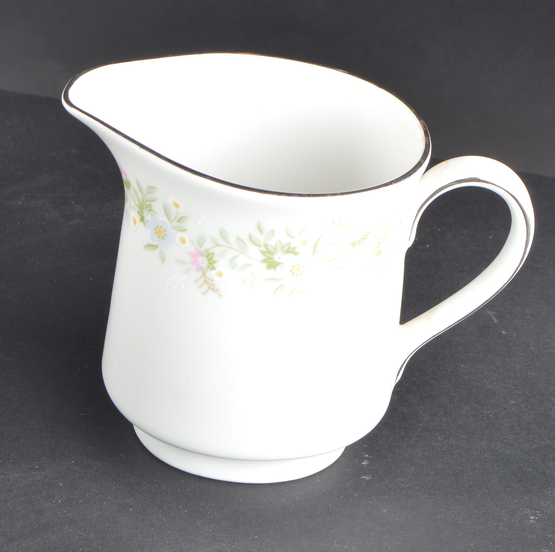 Set of Johann Haviland Floral Silver Trim China