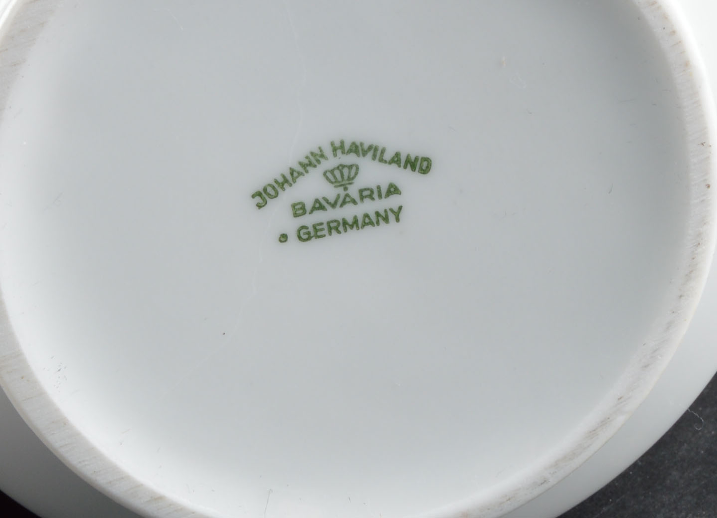 Set of Johann Haviland Floral Silver Trim China