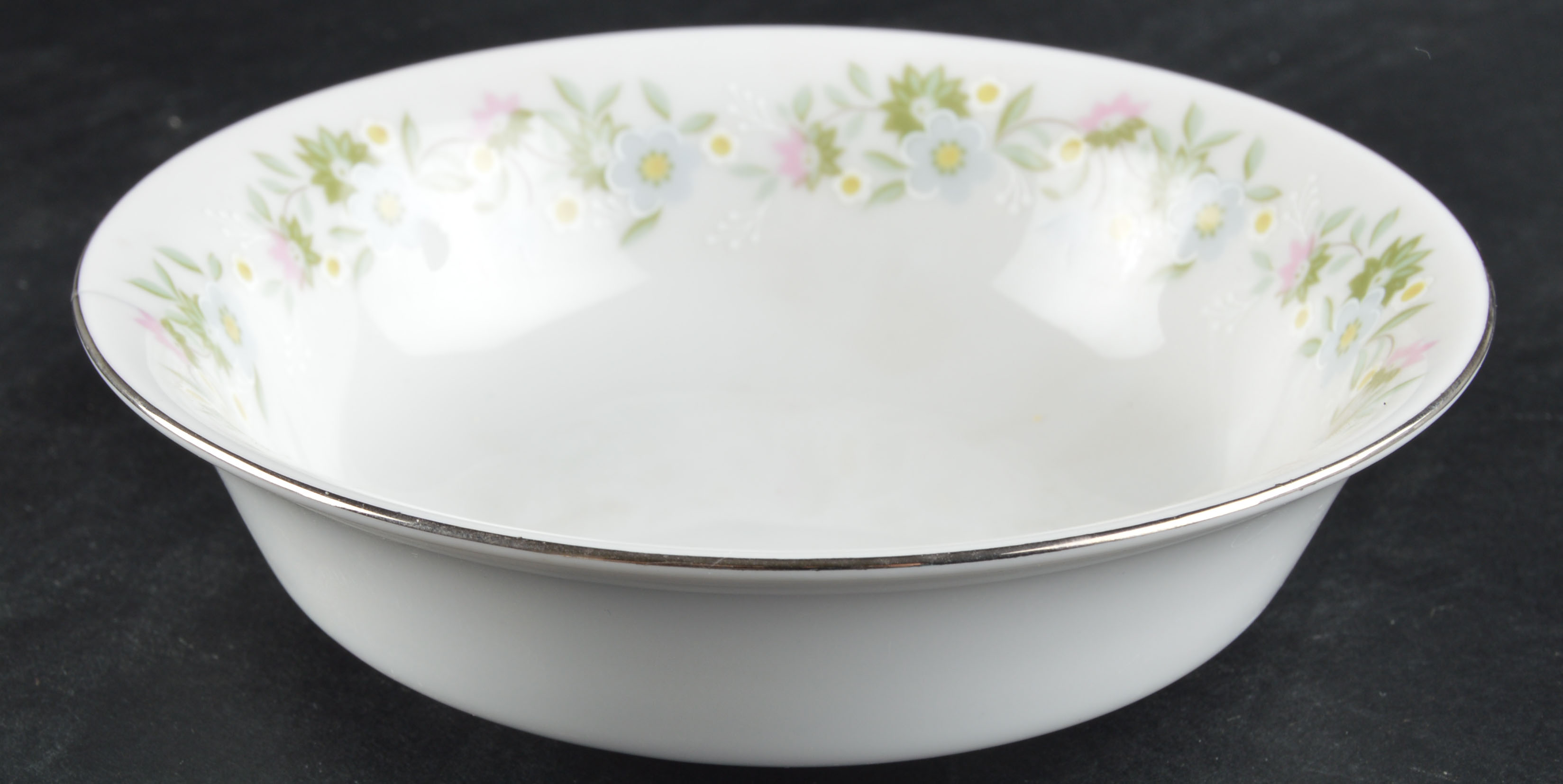 Set of Johann Haviland Floral Silver Trim China