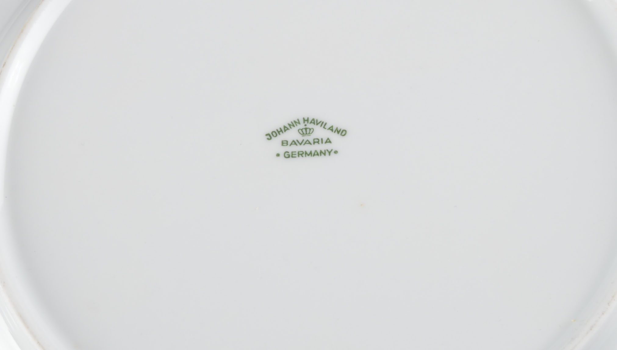 Set of Johann Haviland Floral Silver Trim China