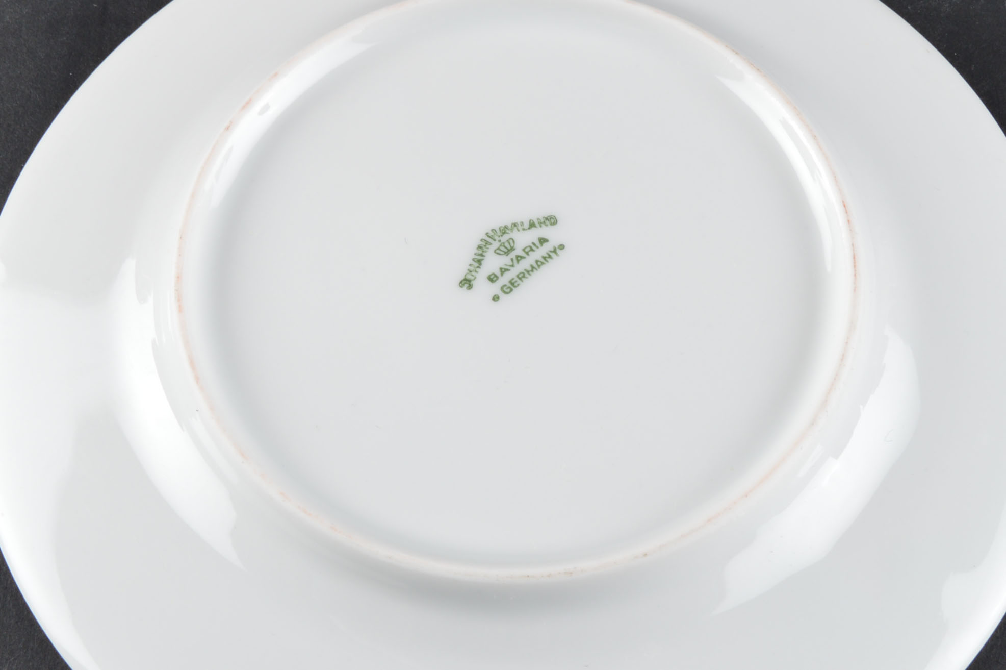 Set of Johann Haviland Floral Silver Trim China