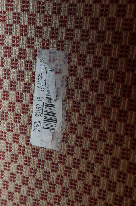 Contemporary Red Woven Indoor/Outdoor Area Rug