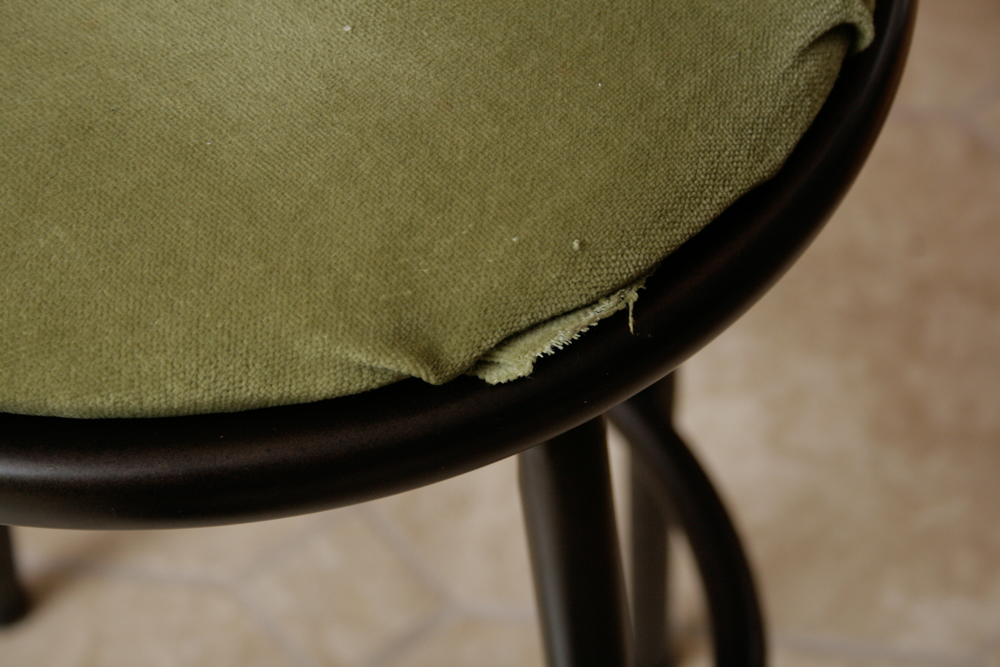 Pair of Cast Metal Contemporary Barstools