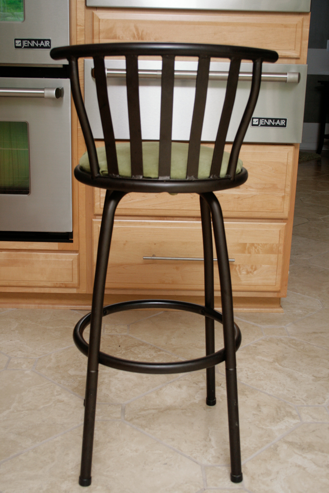 Pair of Cast Metal Contemporary Barstools