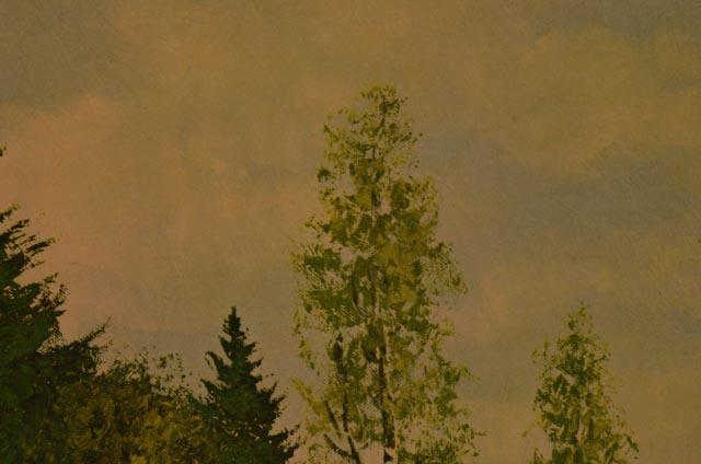 Pair of Offset Lithograph on Board Landscapes