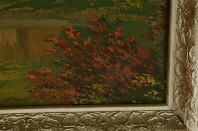 Pair of Offset Lithograph on Board Landscapes