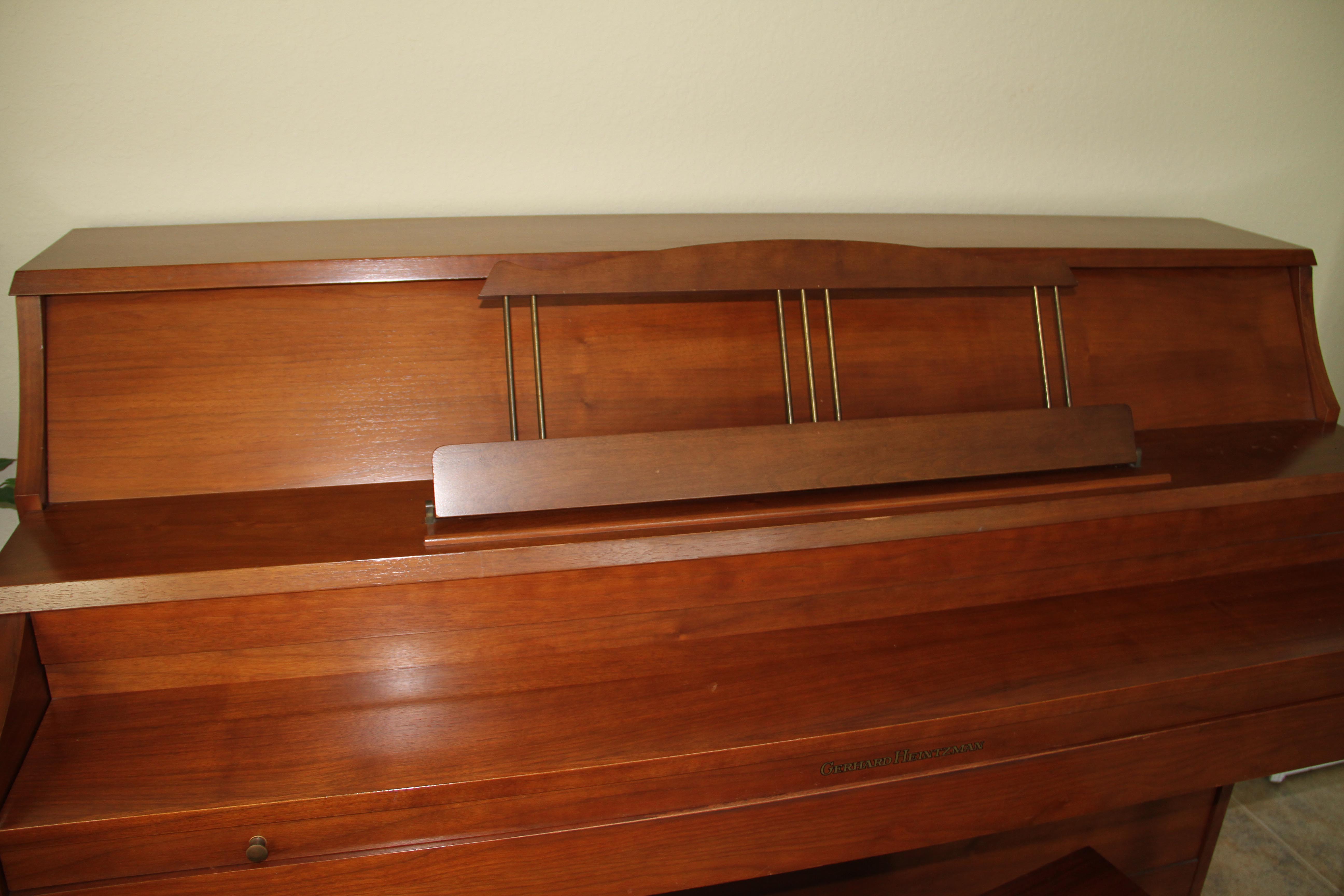 Gerhard Heintzman Upright Console Piano with Music
