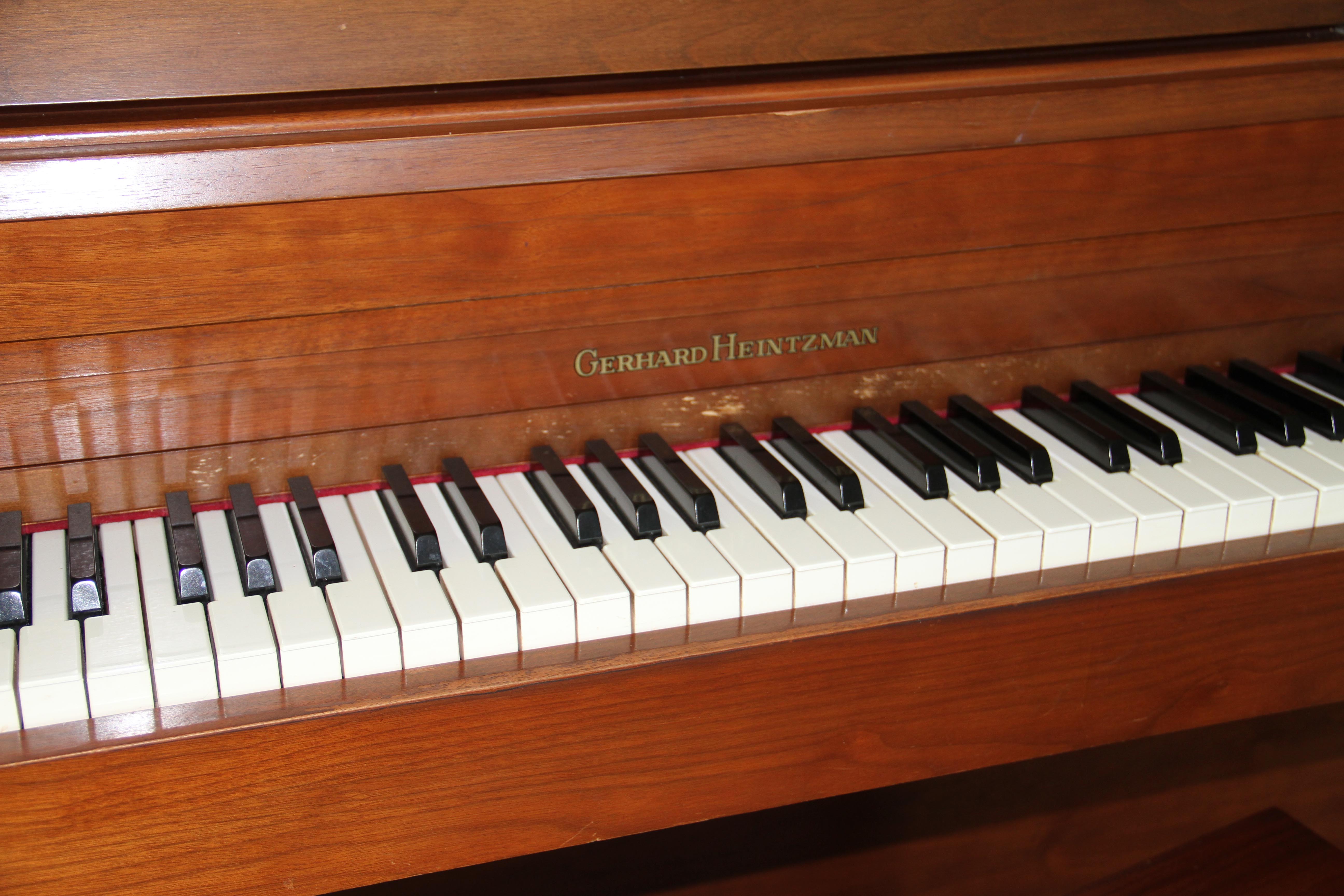 Gerhard Heintzman Upright Console Piano with Music