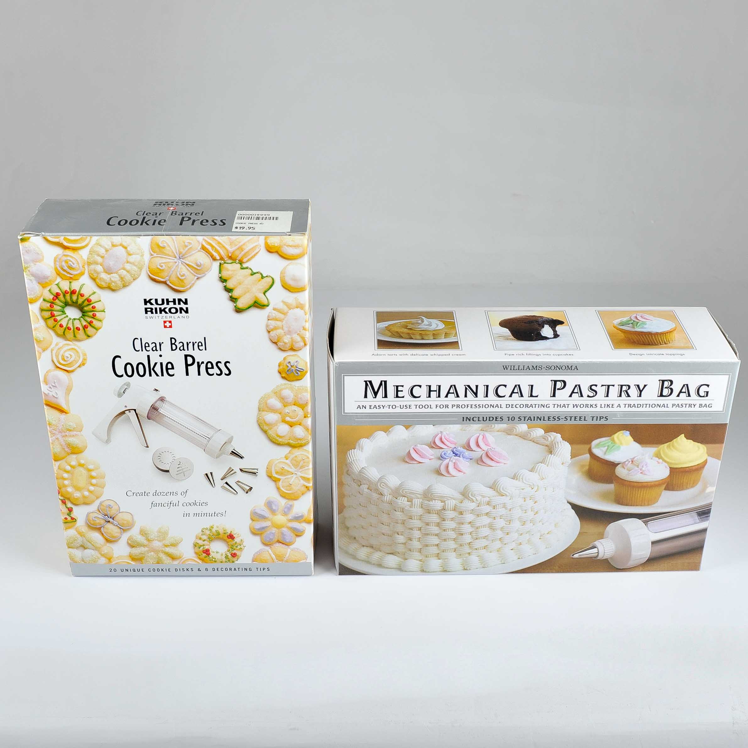 Cookie Press and Mechanical Pastry Bag