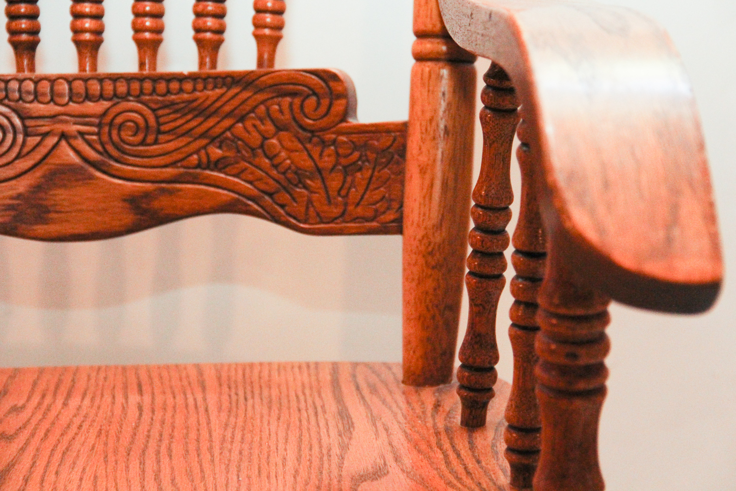 Ornate Pressed Wood Armchair