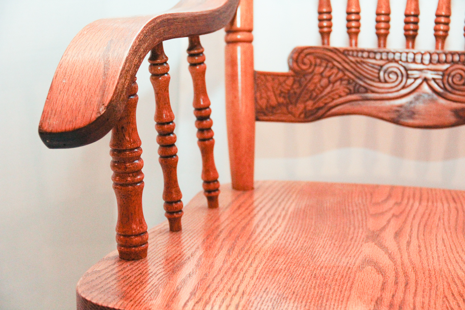 Ornate Pressed Wood Armchair