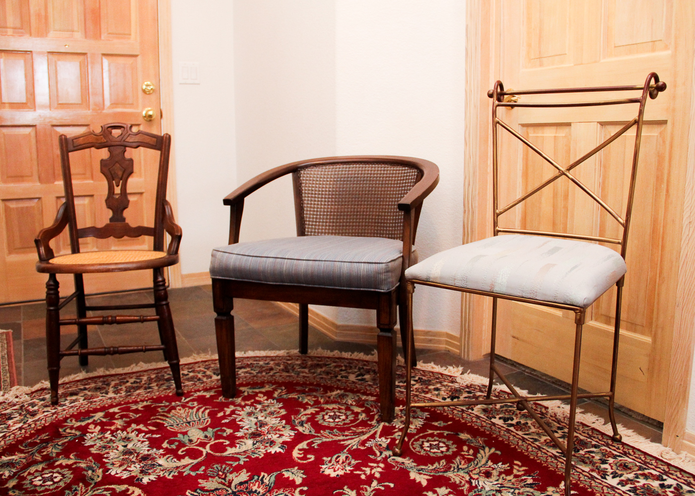 Mismatched Chair Trio