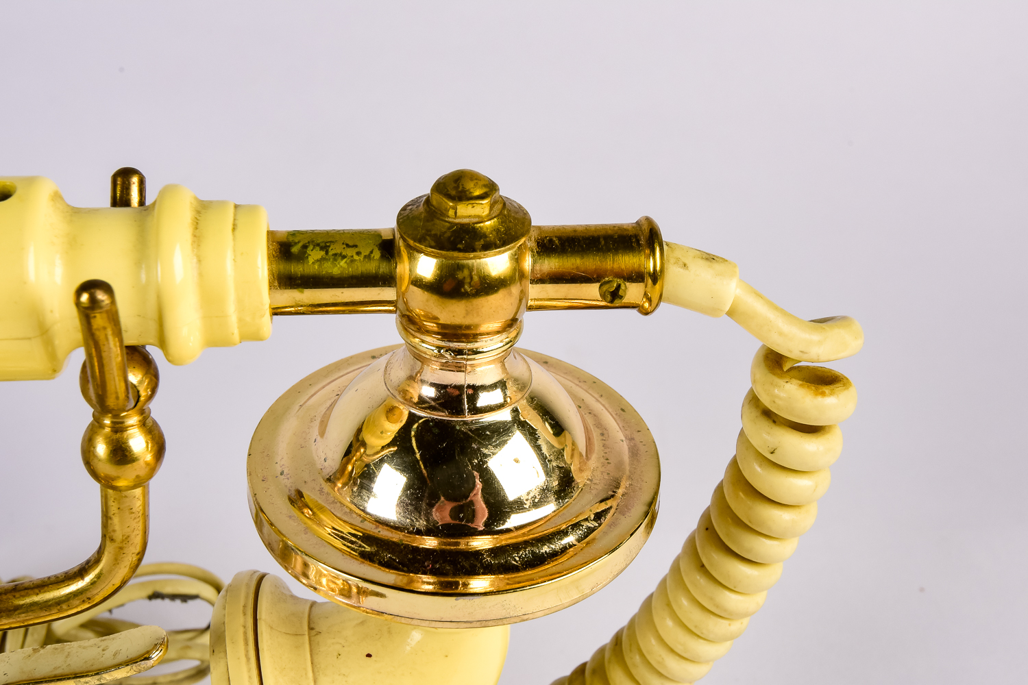 Vintage Yellow Rotary Dial Telephone