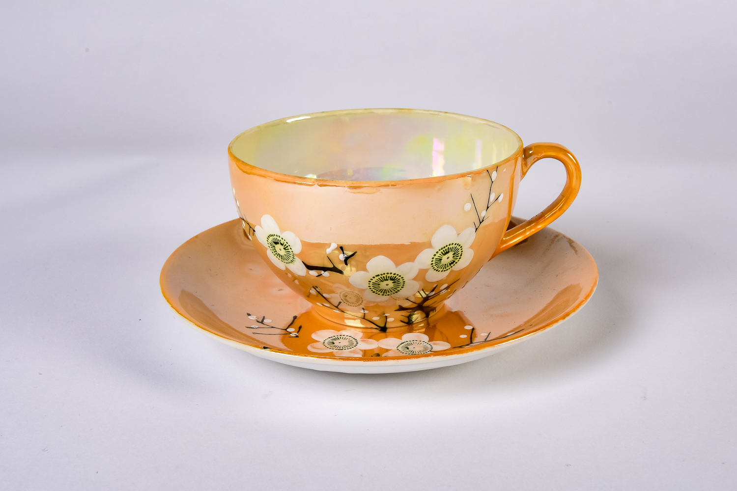 Japanese "Cherry Blossom" Gold Lustreware Collection