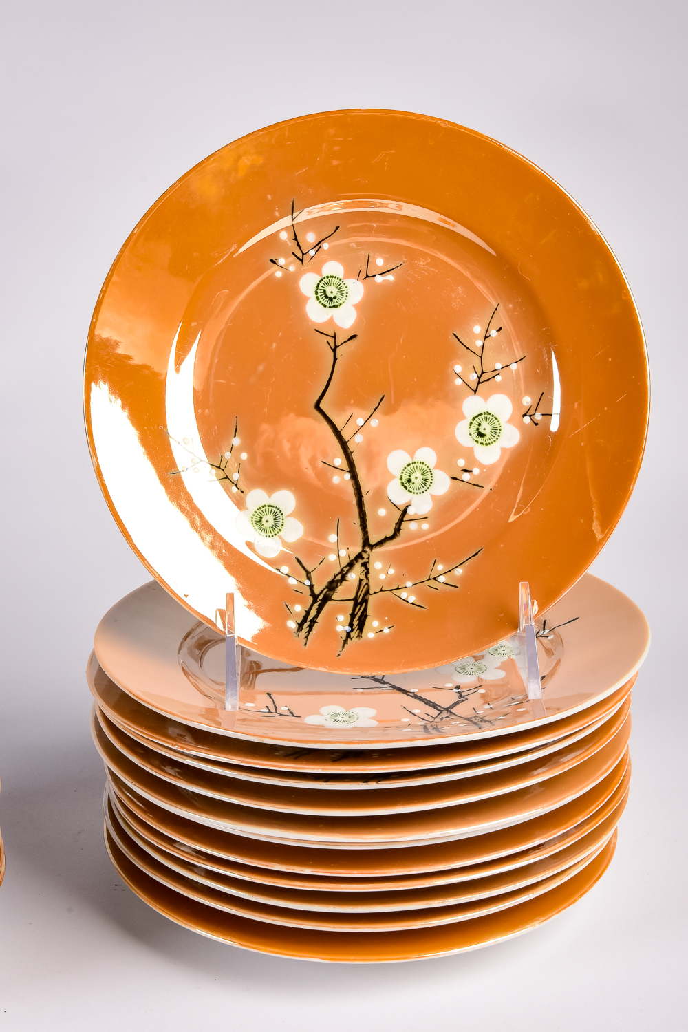 Japanese "Cherry Blossom" Gold Lustreware Collection