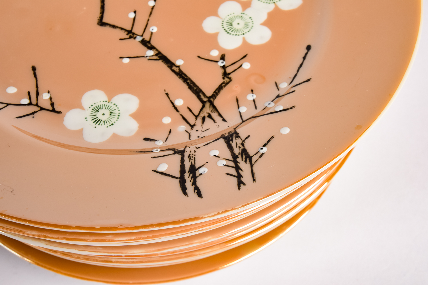Japanese "Cherry Blossom" Gold Lustreware Collection
