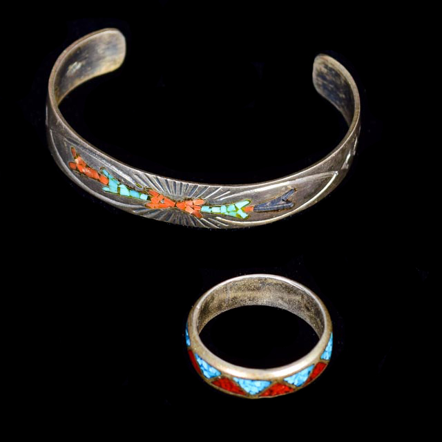 Southwestern Style Ring and Bracelet