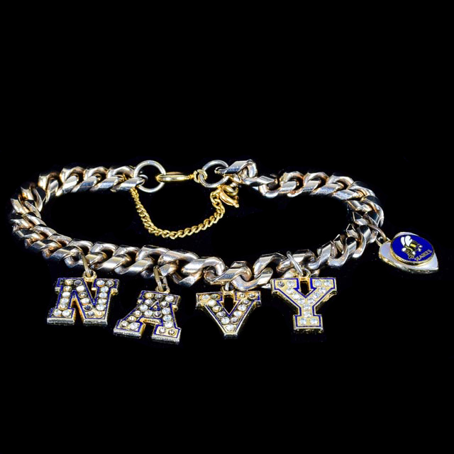 Navy Seabees Charm Bracelet