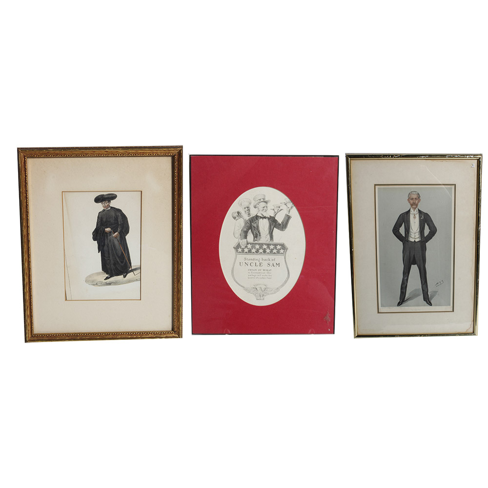 Trio of Vintage Prints