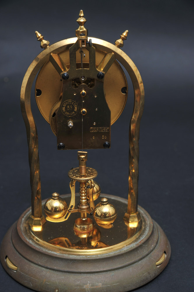 Vintage Original Schatz Brass Torsion Pendulum Clock