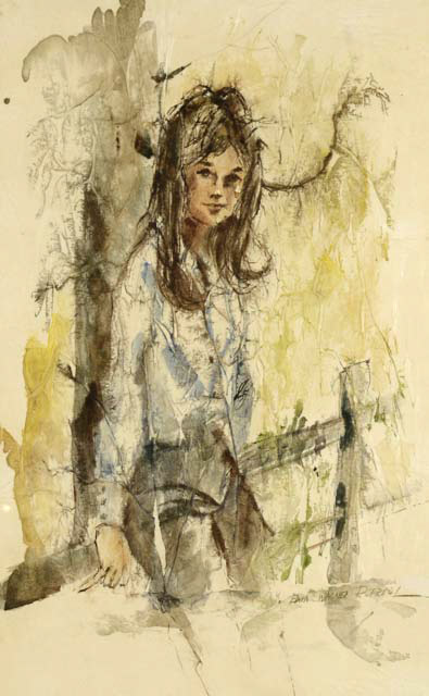 Edna Wagner Piersol Original Watercolor