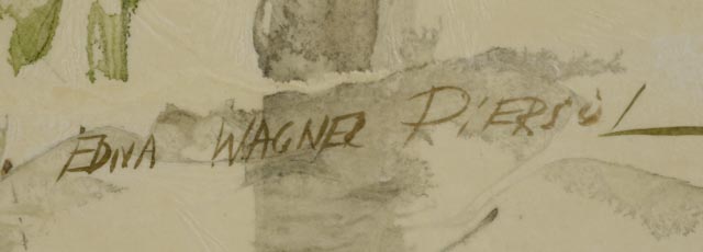 Edna Wagner Piersol Original Watercolor