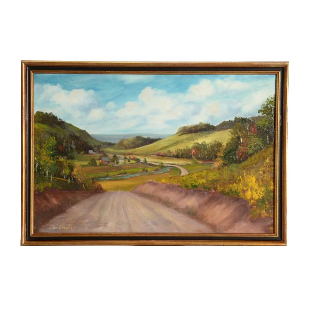Joan Crawley Original Oil Pastoral Landscape