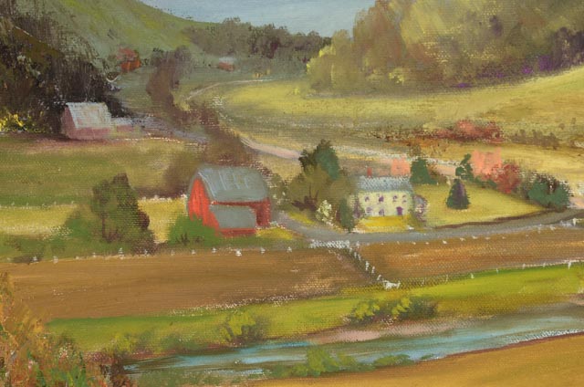 Joan Crawley Original Oil Pastoral Landscape