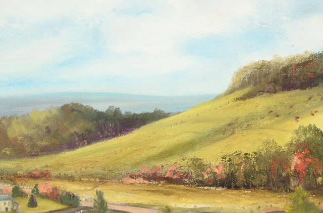 Joan Crawley Original Oil Pastoral Landscape