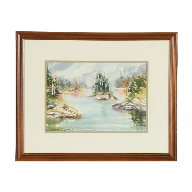 Carole A. Battle Original Watercolor Landscape