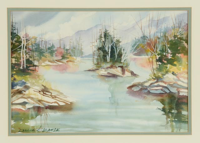 Carole A. Battle Original Watercolor Landscape