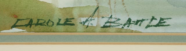 Carole A. Battle Original Watercolor Landscape