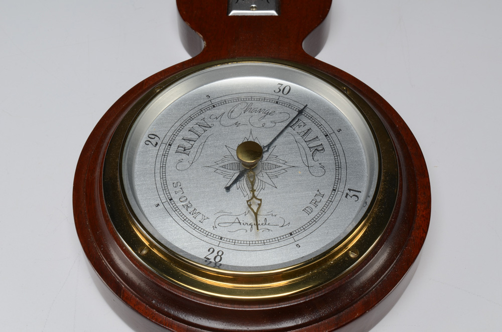 Airguide Wall Barometer in Mahogany Case