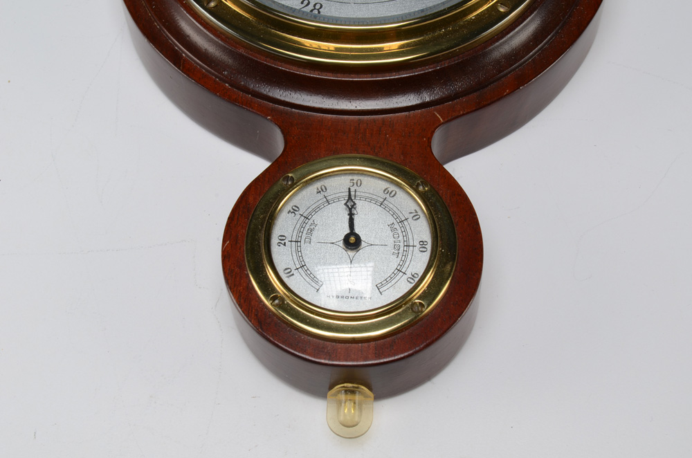 Airguide Wall Barometer in Mahogany Case