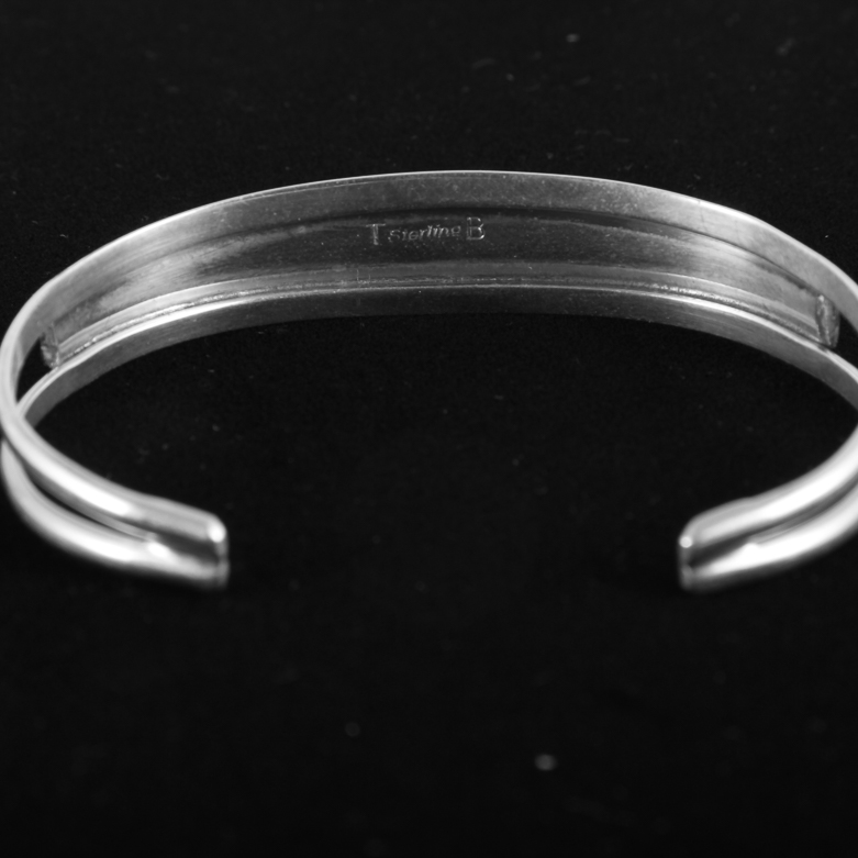 Duo of Sterling Silver Bracelets