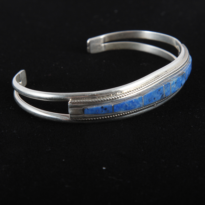 Duo of Sterling Silver Bracelets
