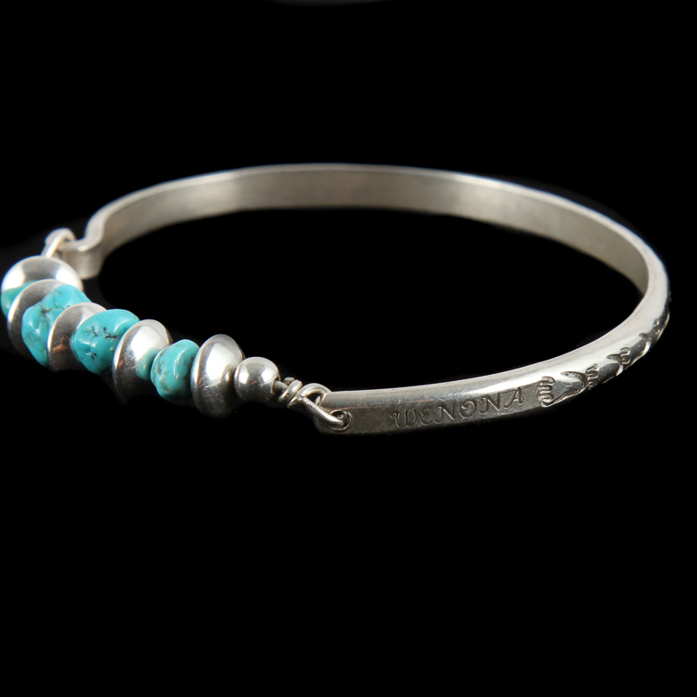 Duo of Sterling Silver Bracelets